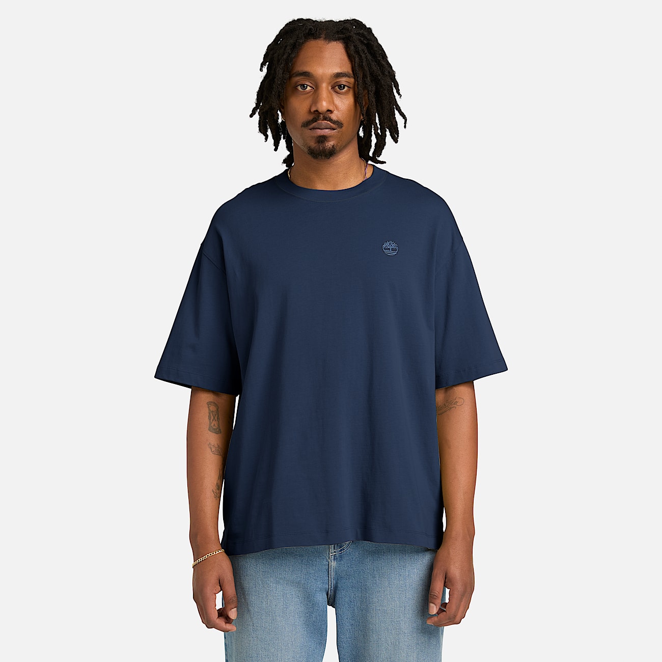 Mens Dunstan River ShortSleeve TShirt TBL Dark Sapphire ALT1