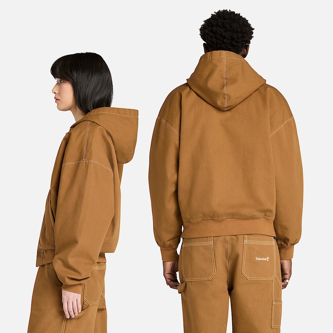 Washed Duck Canvas Hooded Bomber - 2
