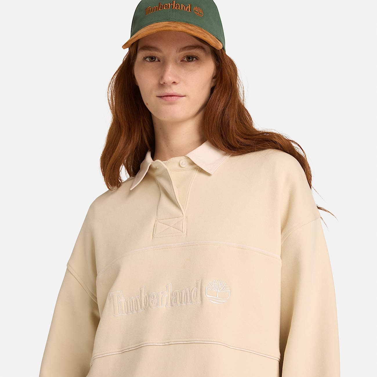 Womens Lush Rugby Polo TBL Light Beige ALT3