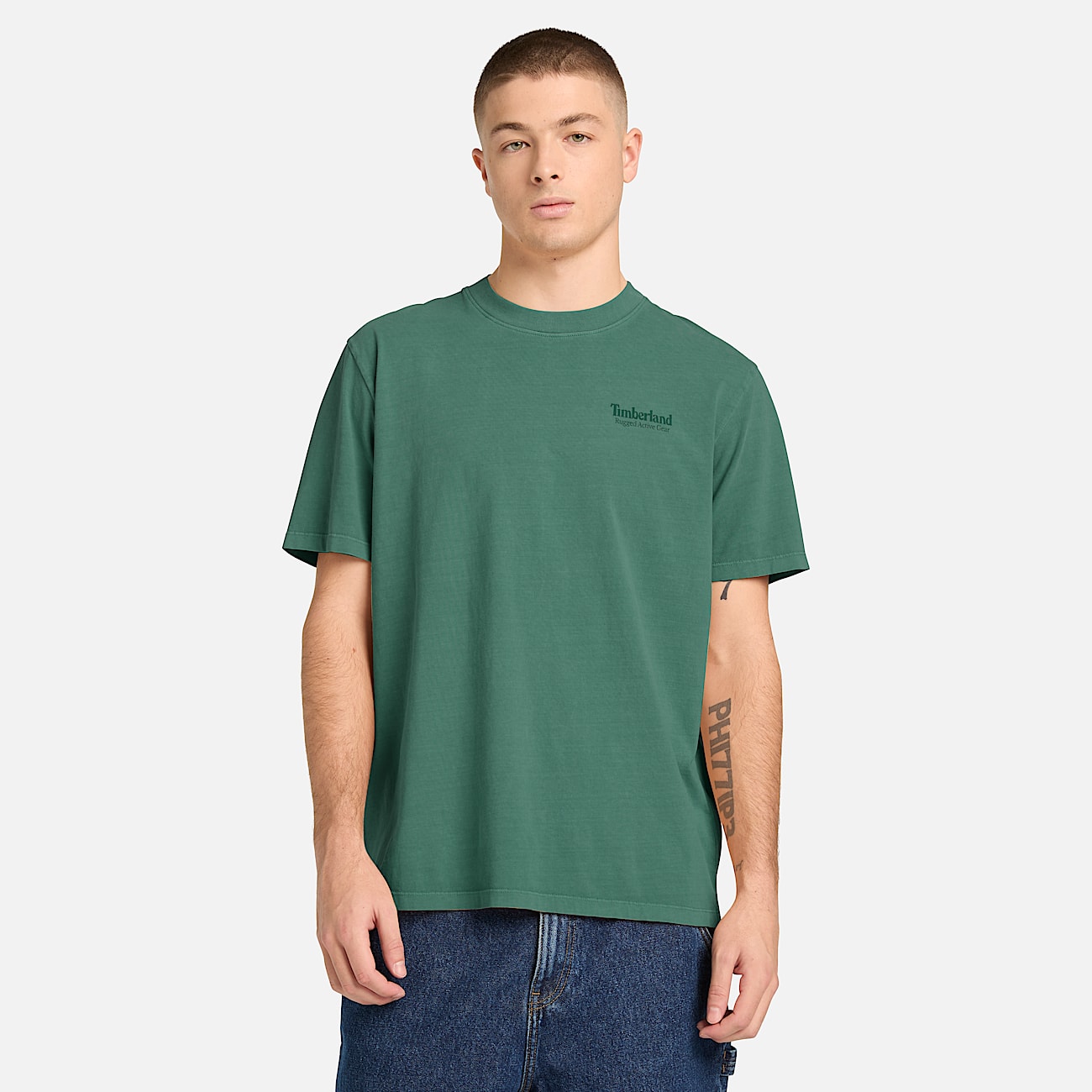 Mens Rugged Active Gear Graphic TShirt TBL Pine Needle ALT1