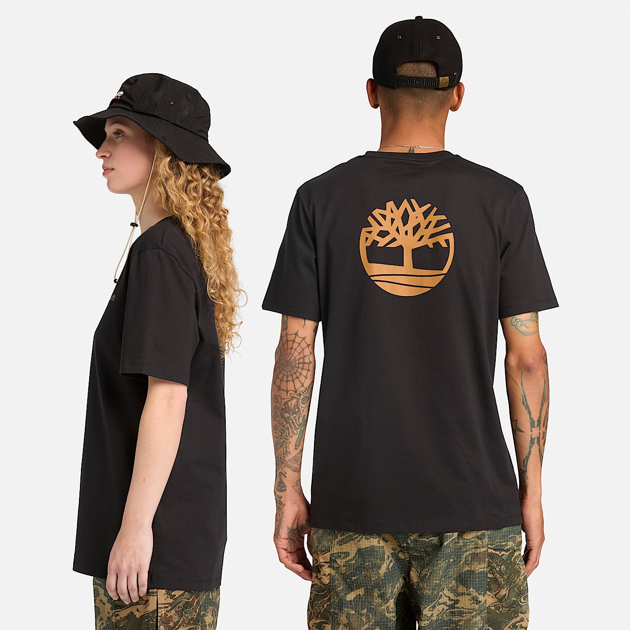 Front and Back Logo TShirt TBL Black ALT2