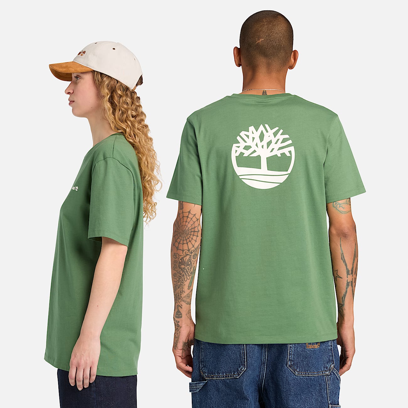 Front and Back Logo TShirt TBL Myrtle Green ALT2