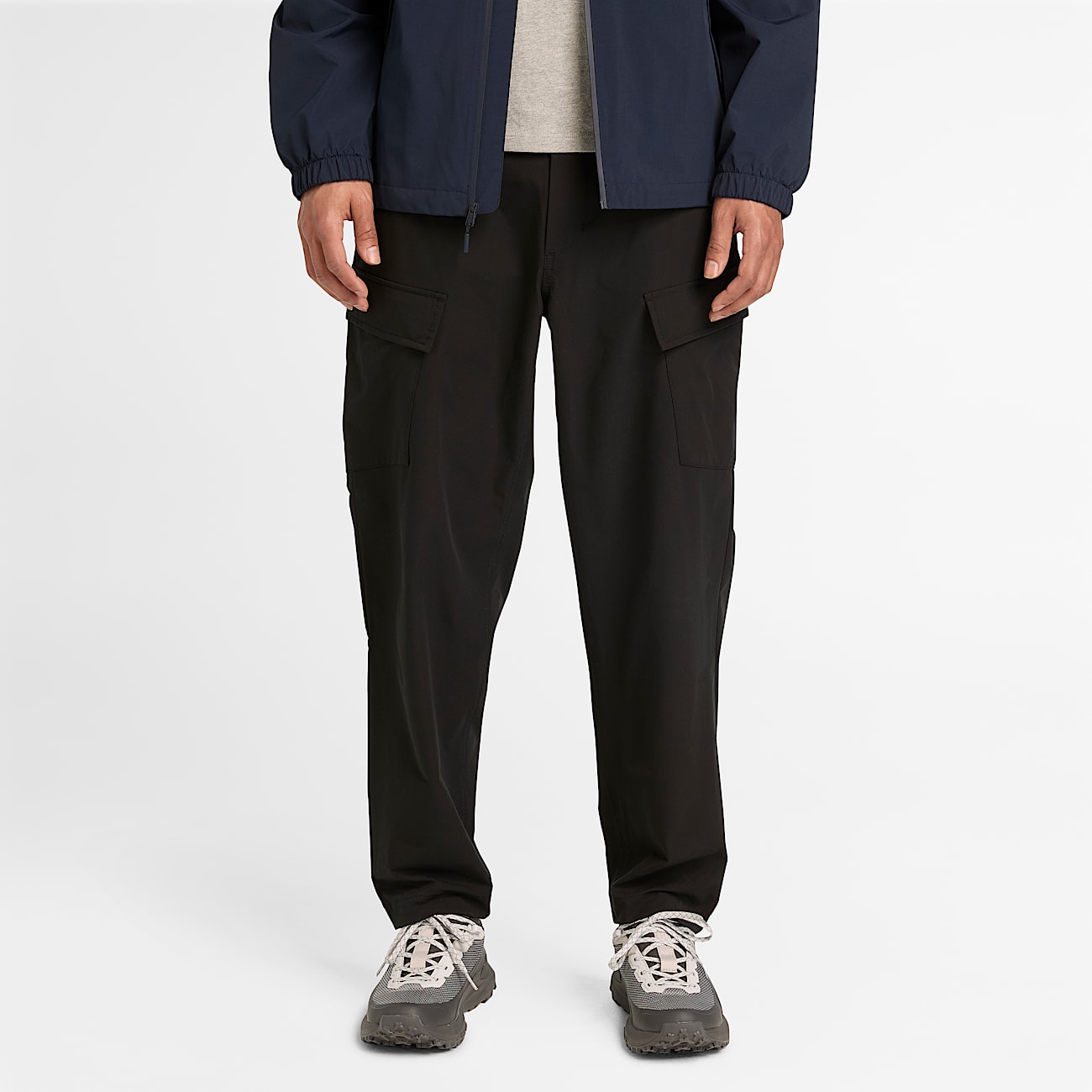 Mens QuickDry Cargo Pants TBL Black ALT1