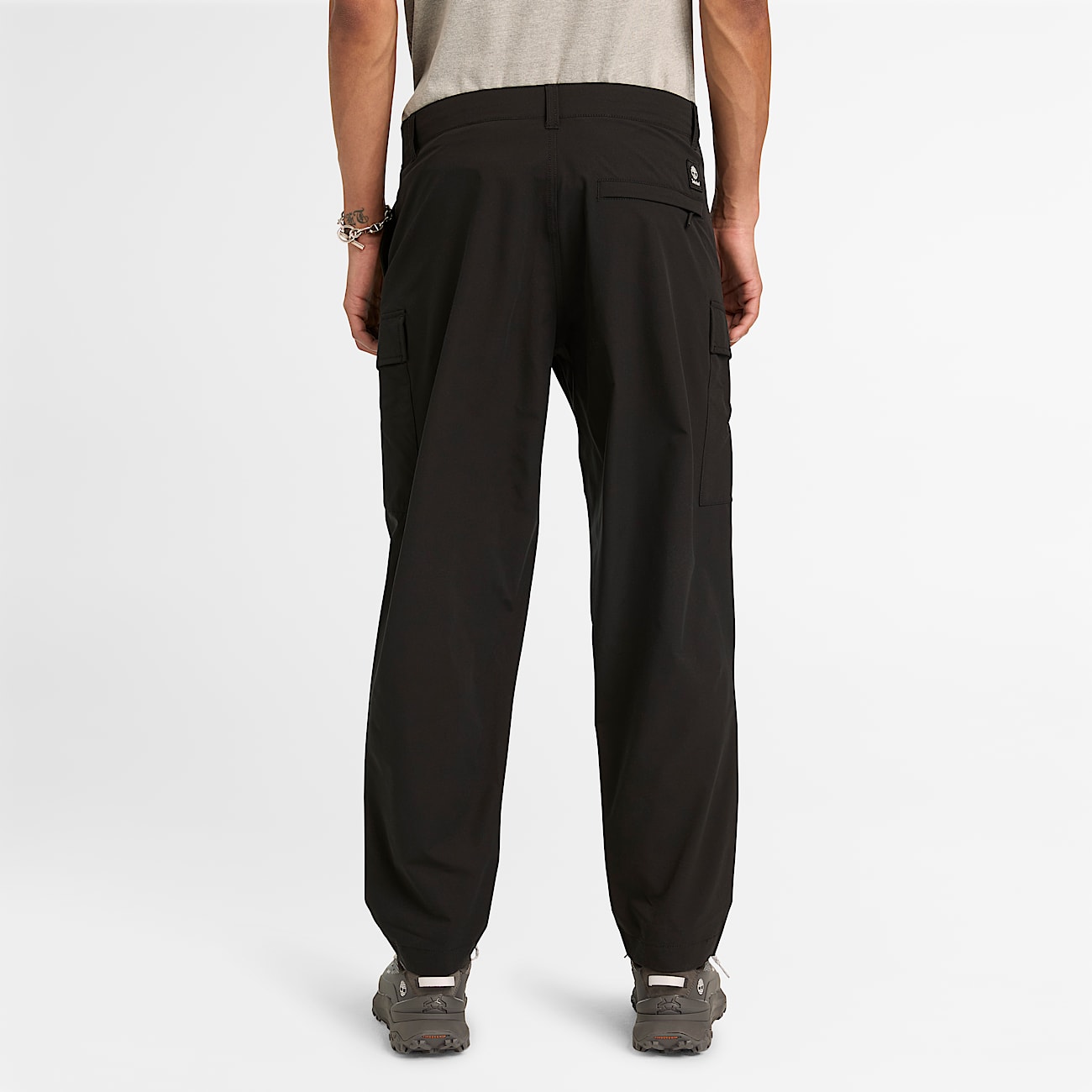 Mens QuickDry Cargo Pants TBL Black ALT8
