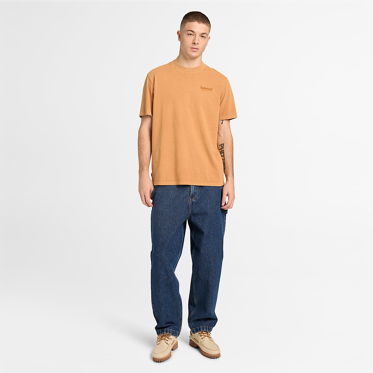 Mens Rugged Active Gear Graphic TShirt TBL Wheat ALT2