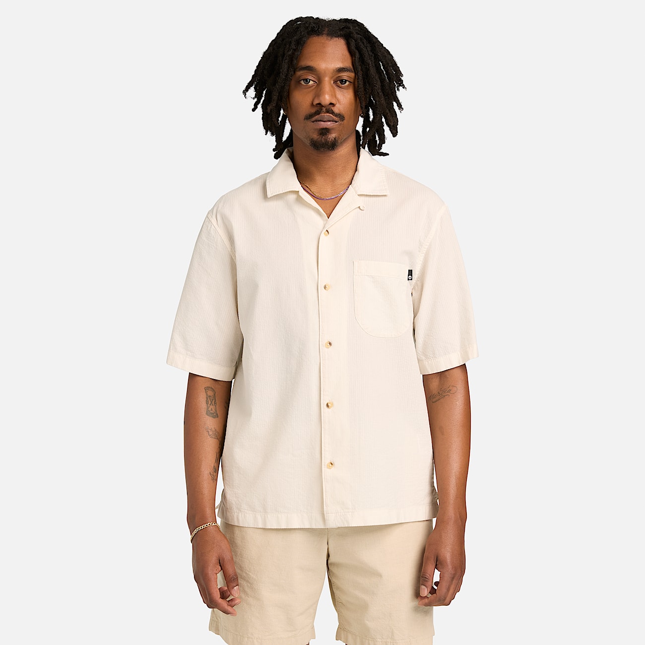 Men's Short-Sleeve Seersucker Resort Shirt
