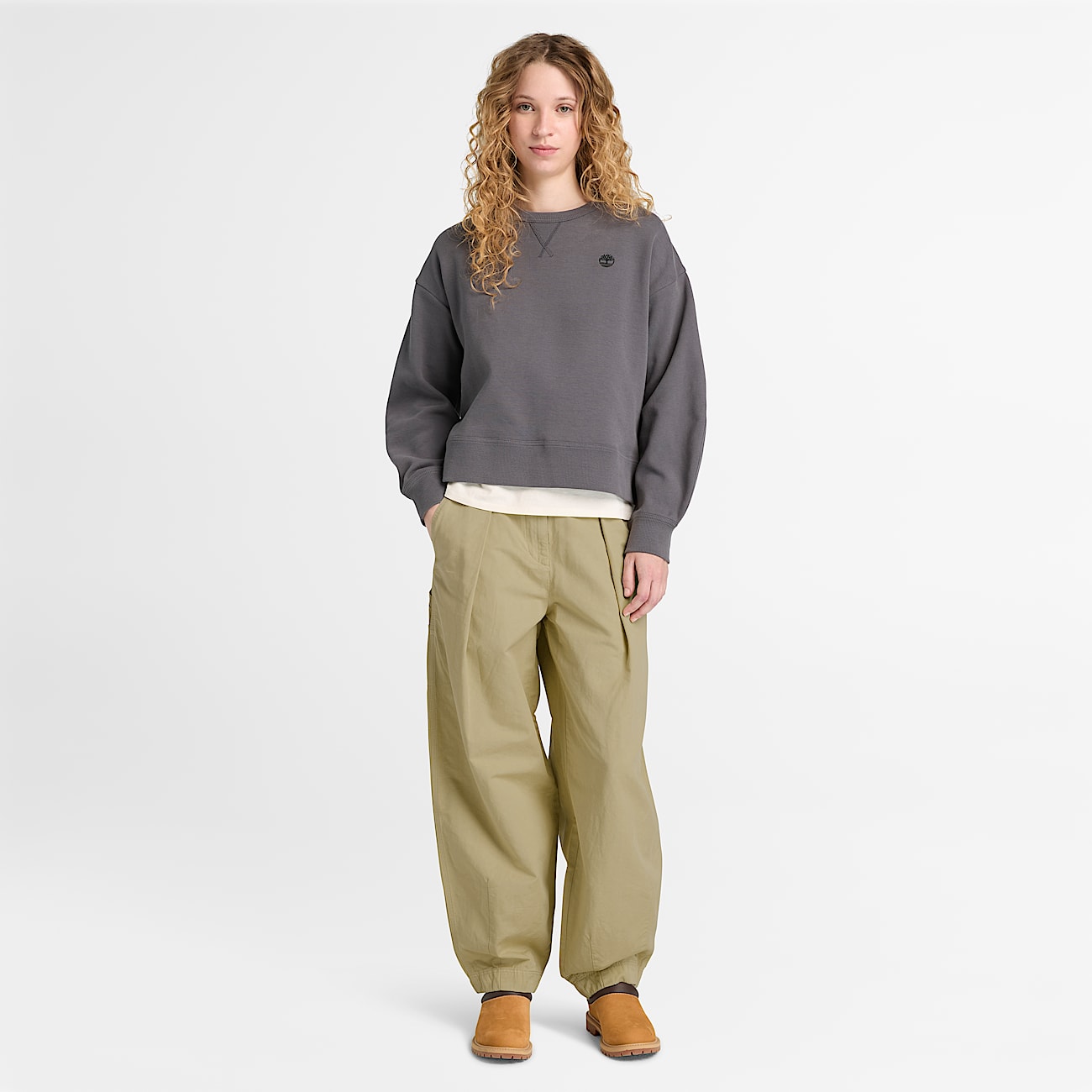 Womens Utility Cotton Linen Pant TBL Cassel Earth ALT2