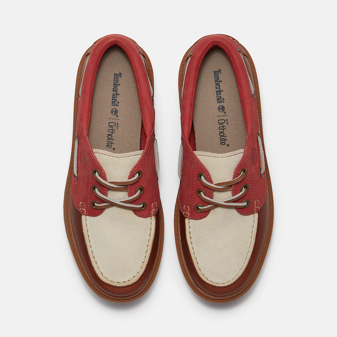 Womens Stone Street Platform Boat Shoe TBL Rust FullGrainMedium Red ALT2