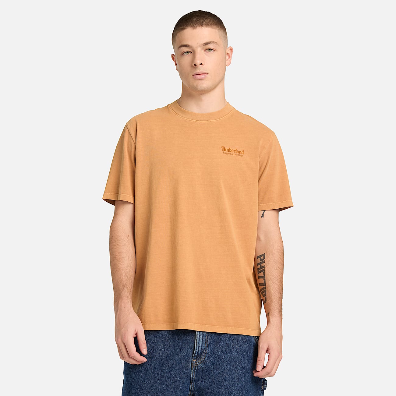 Mens Rugged Active Gear Graphic TShirt TBL Wheat ALT1