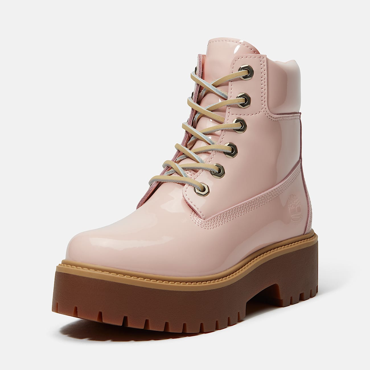 Womens Stone Street 6Inch Waterproof Platform Boot TBL Light Pink Patent Leather ALT10