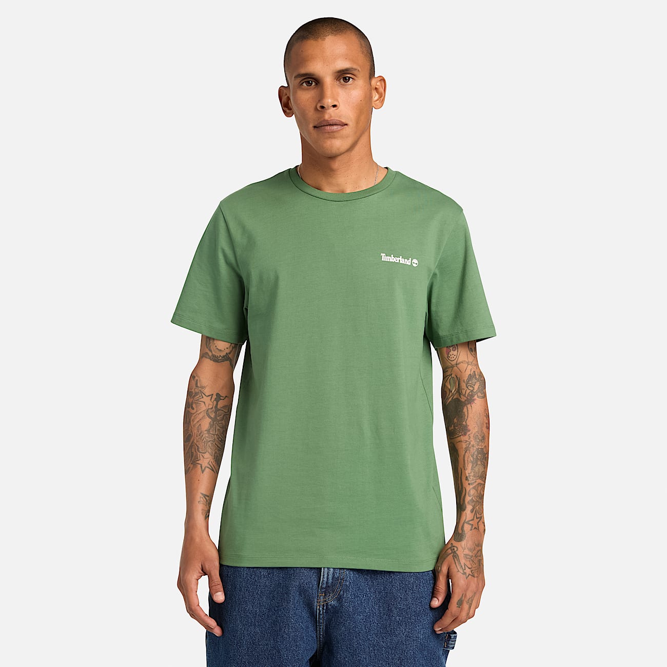 Front and Back Logo TShirt TBL Myrtle Green ALT3