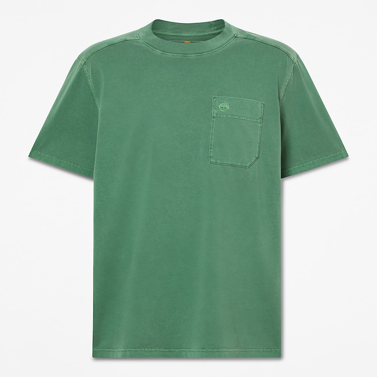 Mens Merrymack River Garment Dyed Chest Pocket TShirt TBL Forest Green HERO