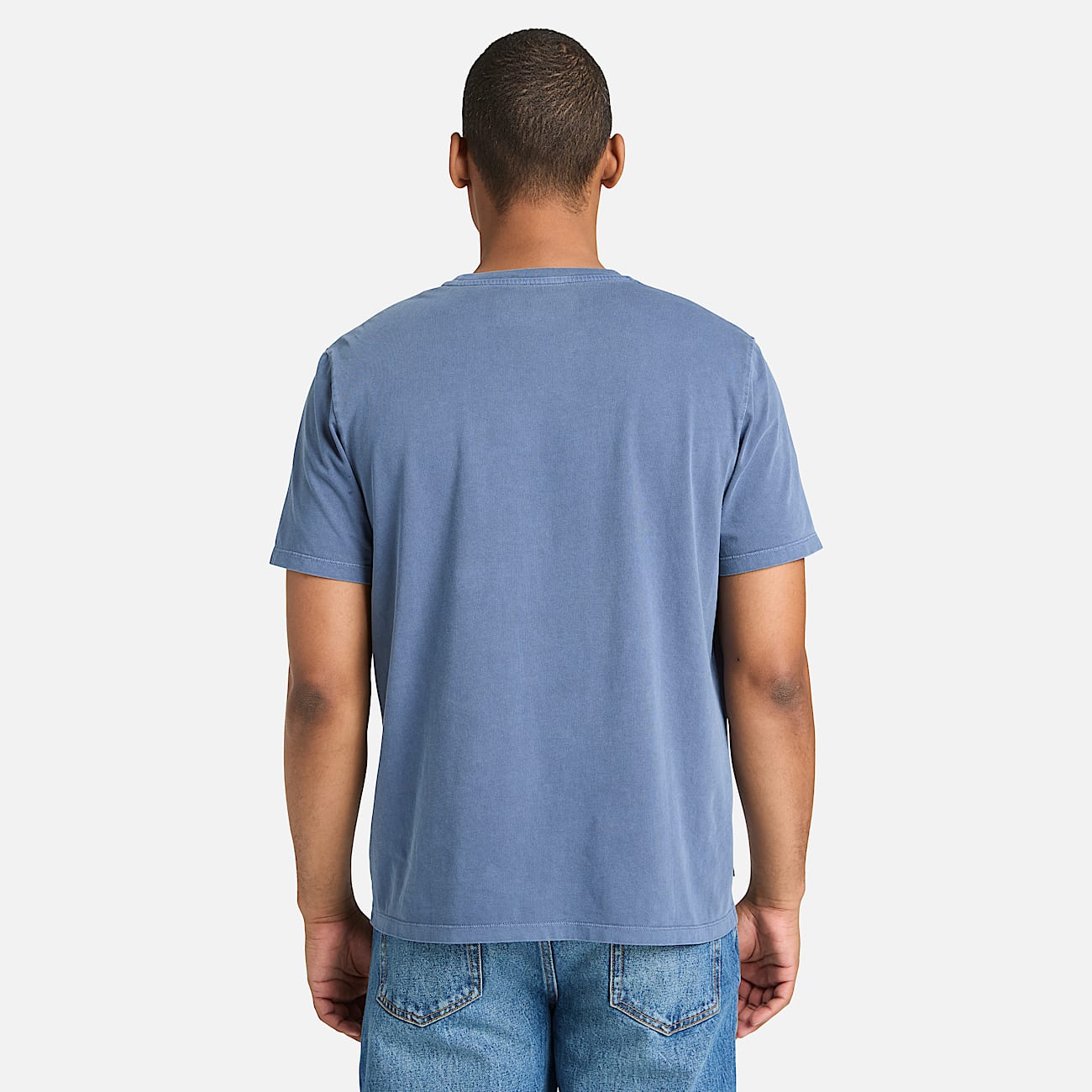 Mens Garment Dyed Logo Graphic TShirt TBL Dark Blue ALT8