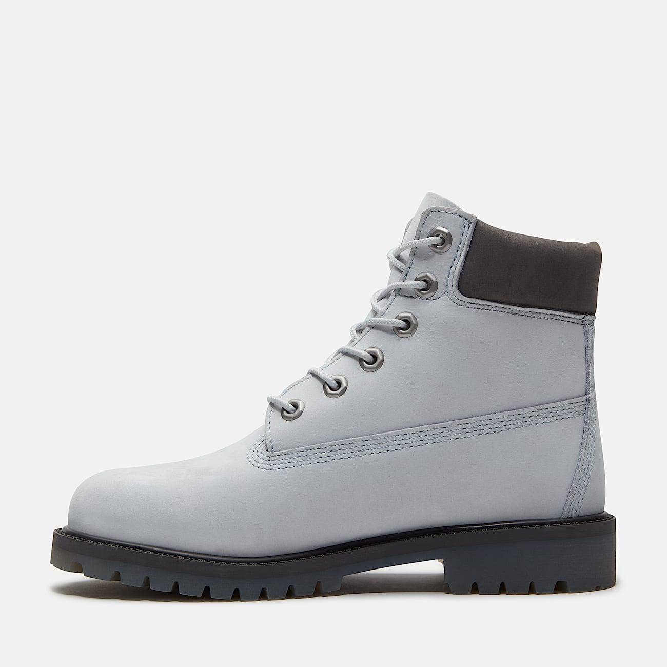 Junior Timberland Alpine Glacier 6Inch Waterproof Boot TBL Glacier Grey Nubuck ALT6