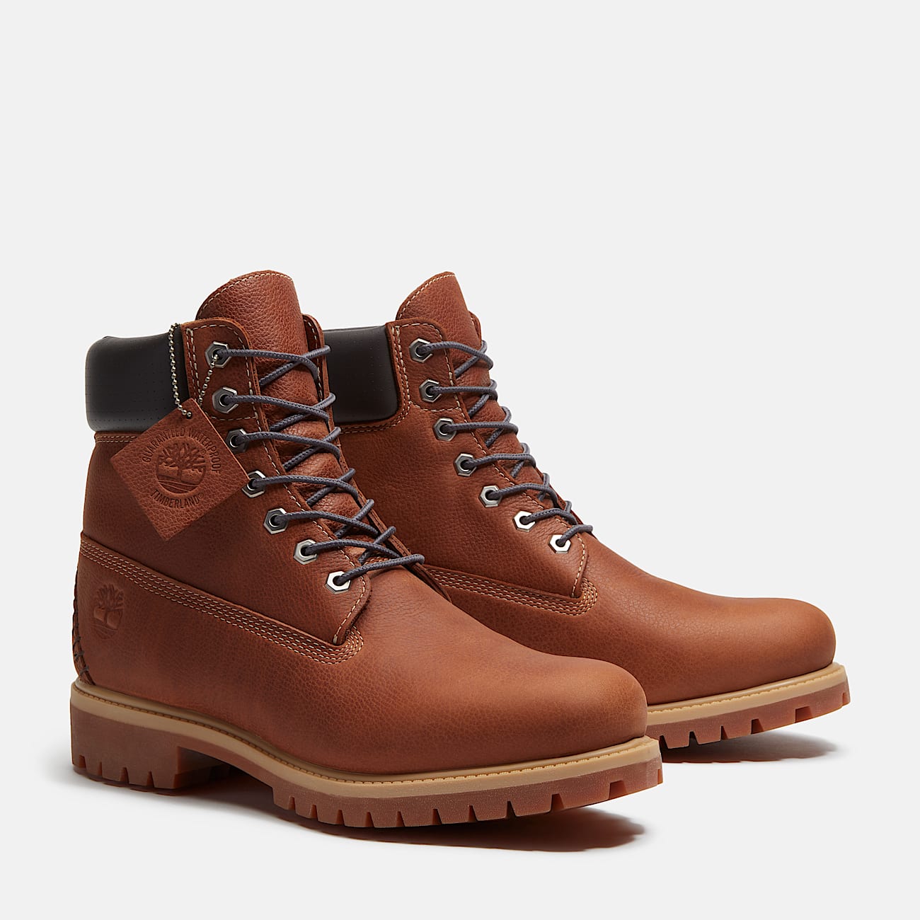 Mens Timberland Road Trip Premium 6Inch Waterproof Boot TBL Rust FullGrainDark Grey ALT4