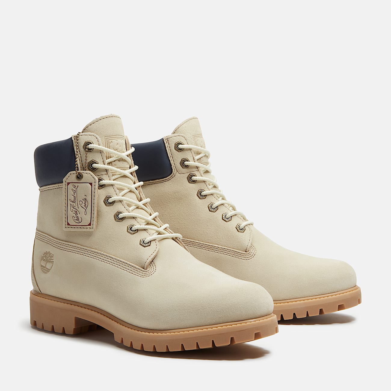 Botas impermeables Timberland Year of the Horse Premium de 6 para hombre TBL Ante Beige claroAzul oscuro ALT4