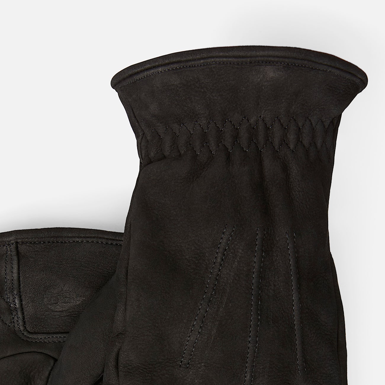 Womens Point Leather Glove TBL Black ALT2