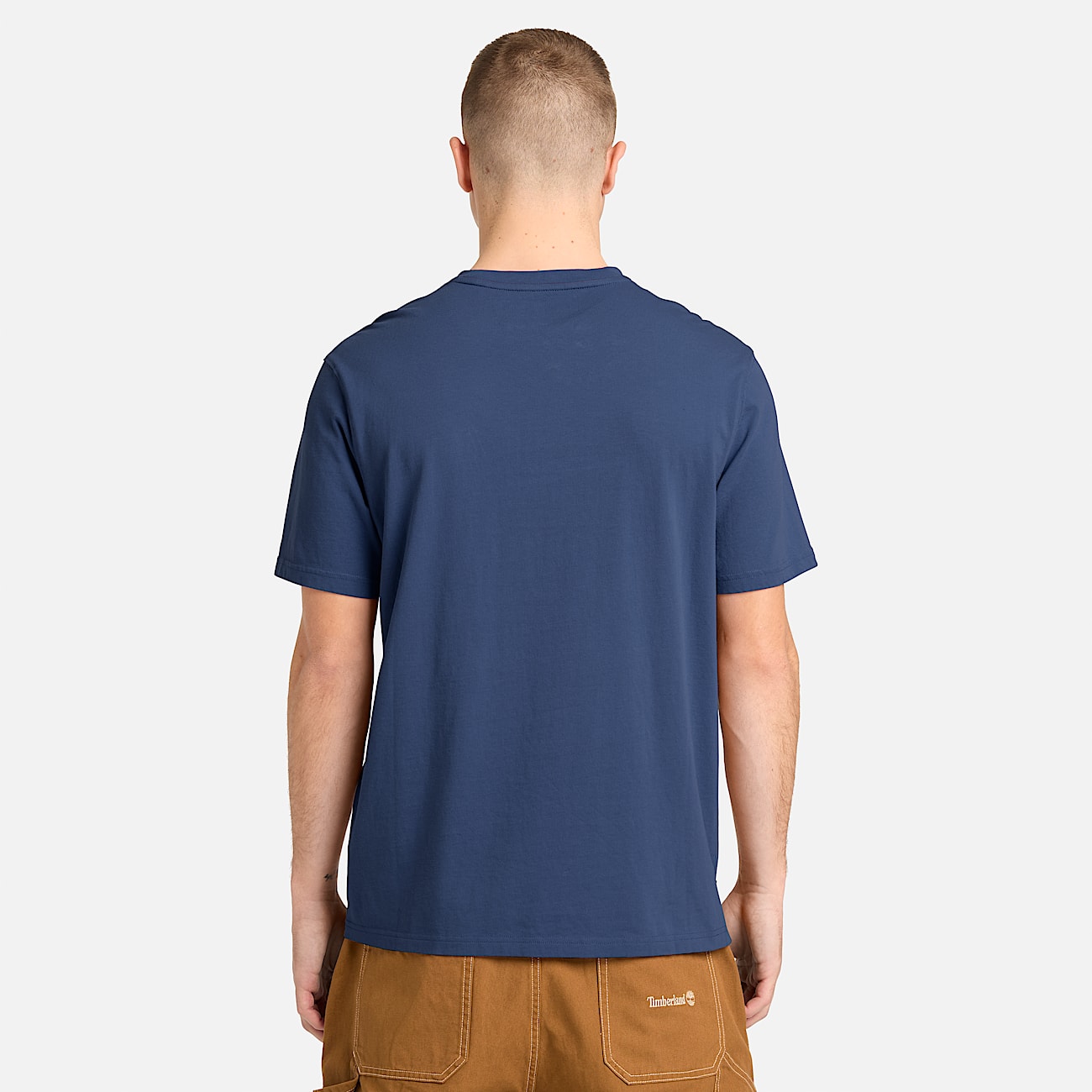 Mens Washed Embroidered Logo TShirt TBL Oceana ALT8