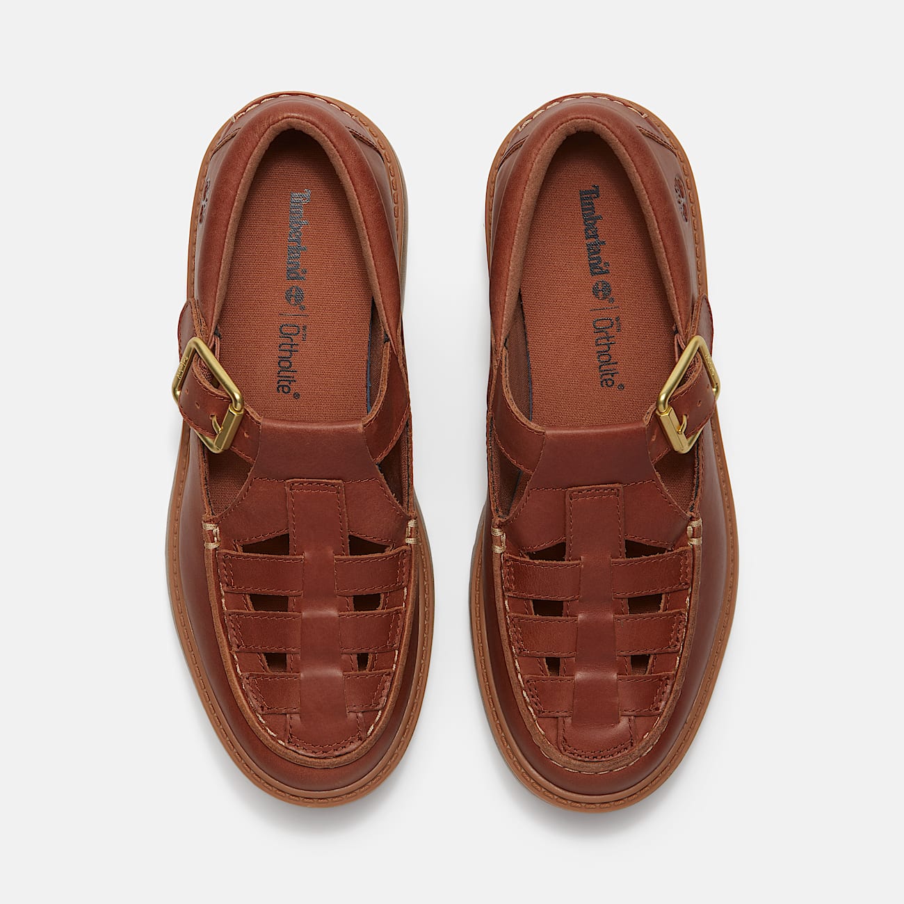 Womens Stone Street Platform Buckle Shoe TBL Rust FullGrain ALT2