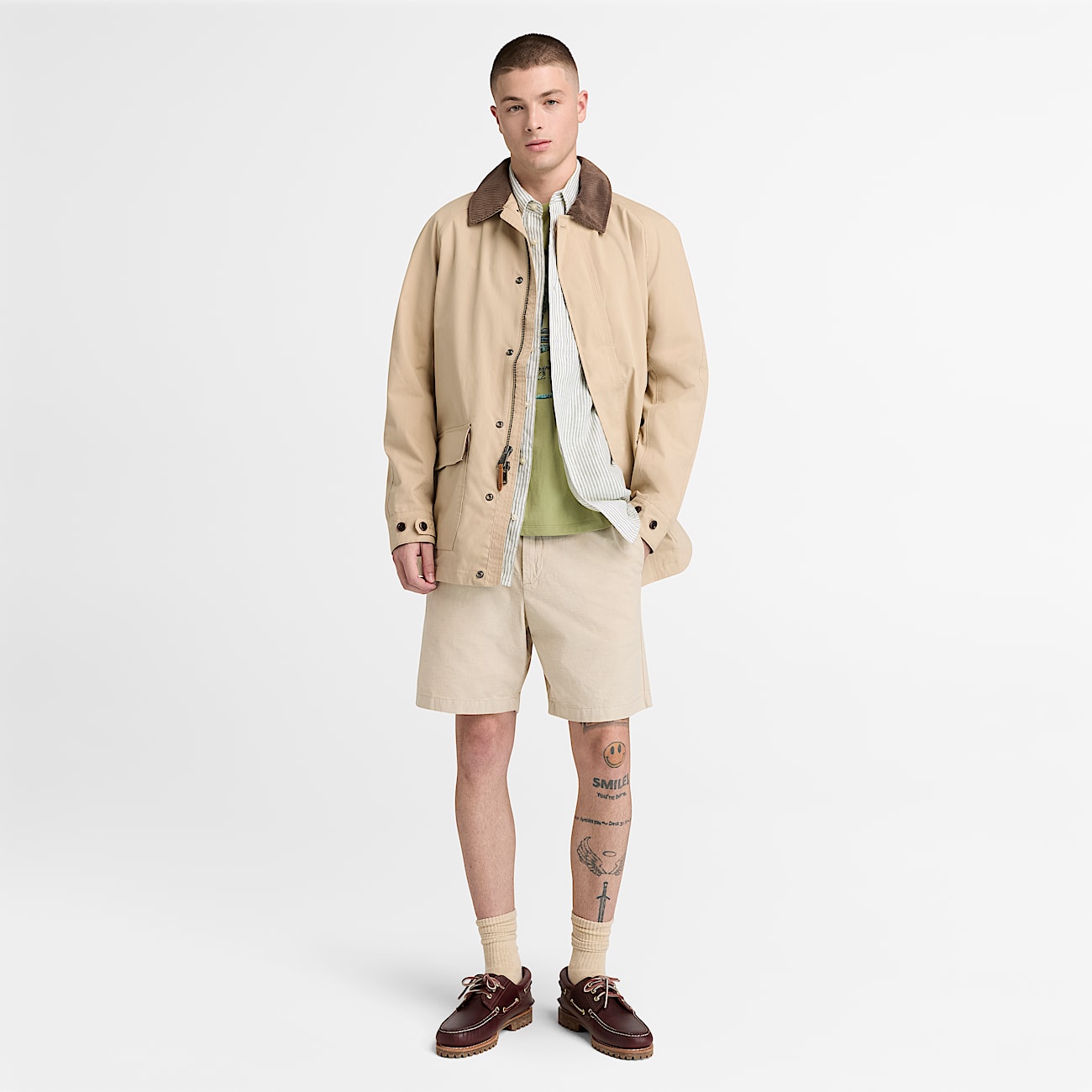 Mens Mill Brook Regular Fit Linen Shirt TBL Sage Green ALT2