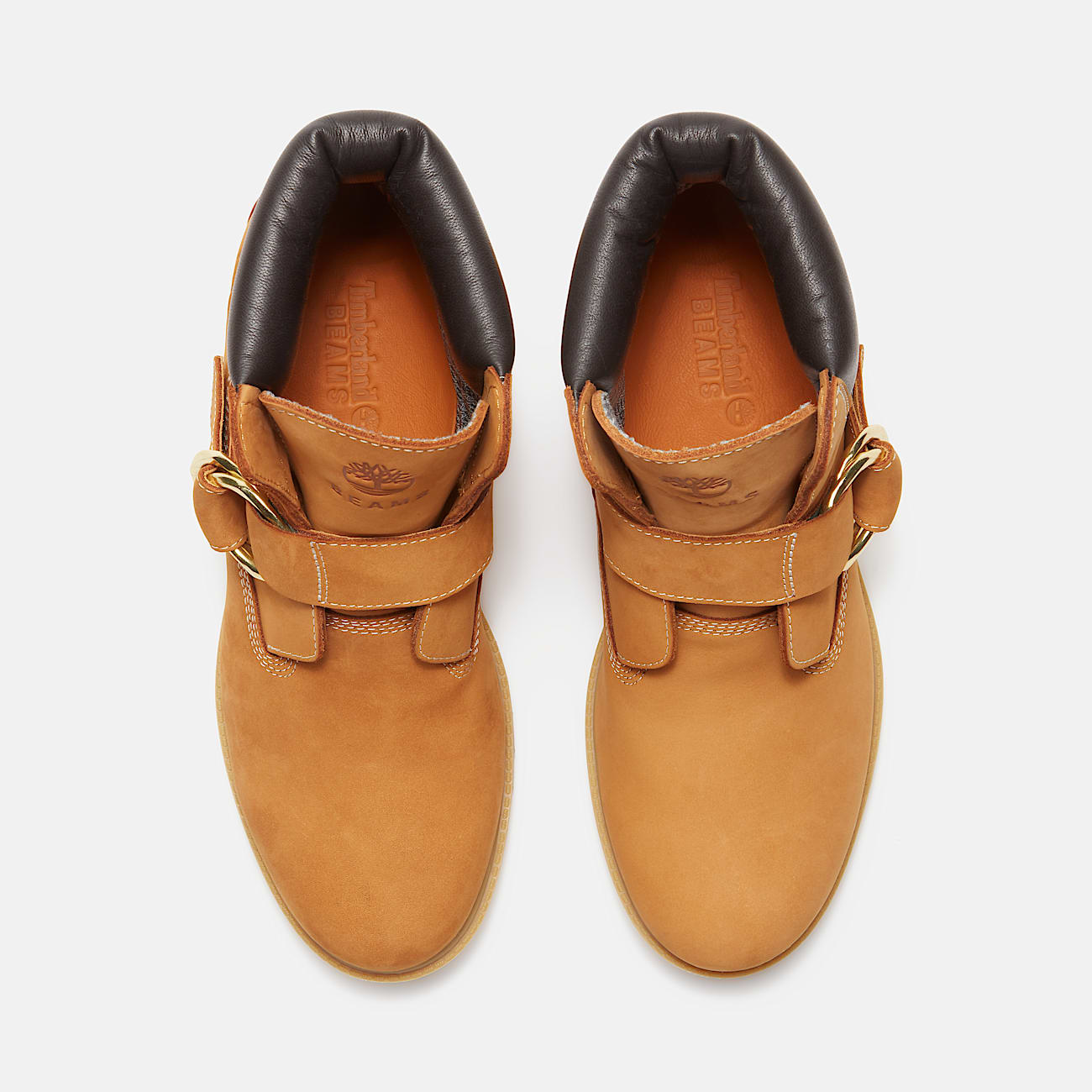 Mens Timberland x BEAMS Buckle Boot with GORETEX Membrane TBL Wheat NubuckBrown ALT2