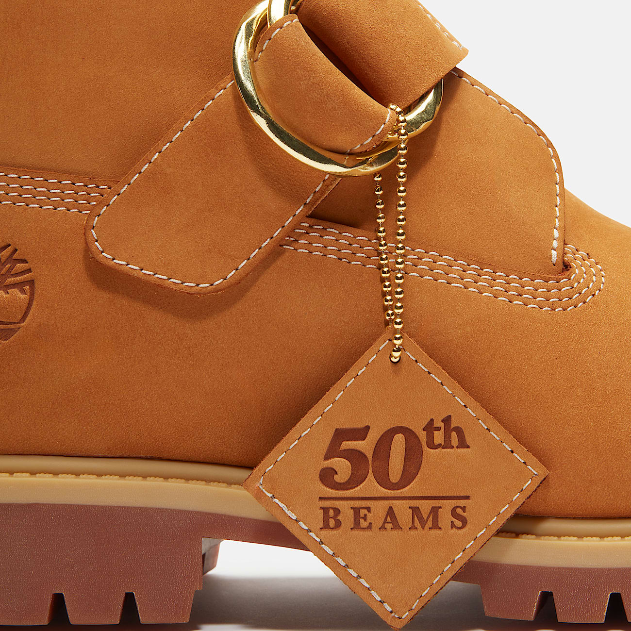 Mens Timberland x BEAMS Buckle Boot with GORETEX Membrane TBL Wheat NubuckBrown ALT7