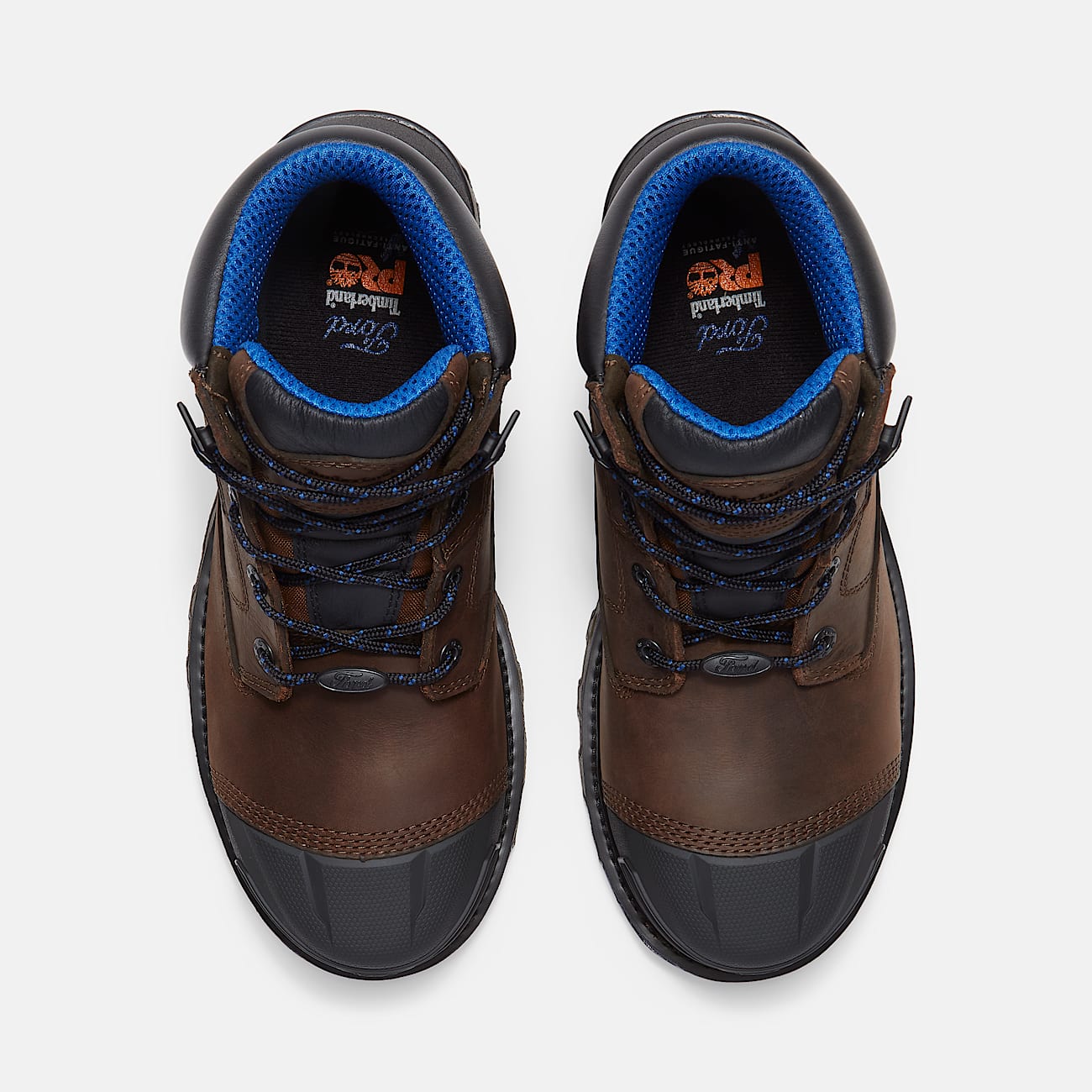Mens Timberland PRO x Ford Boondock 6 Waterproof Work Boot TBL BrownBlue ALT2