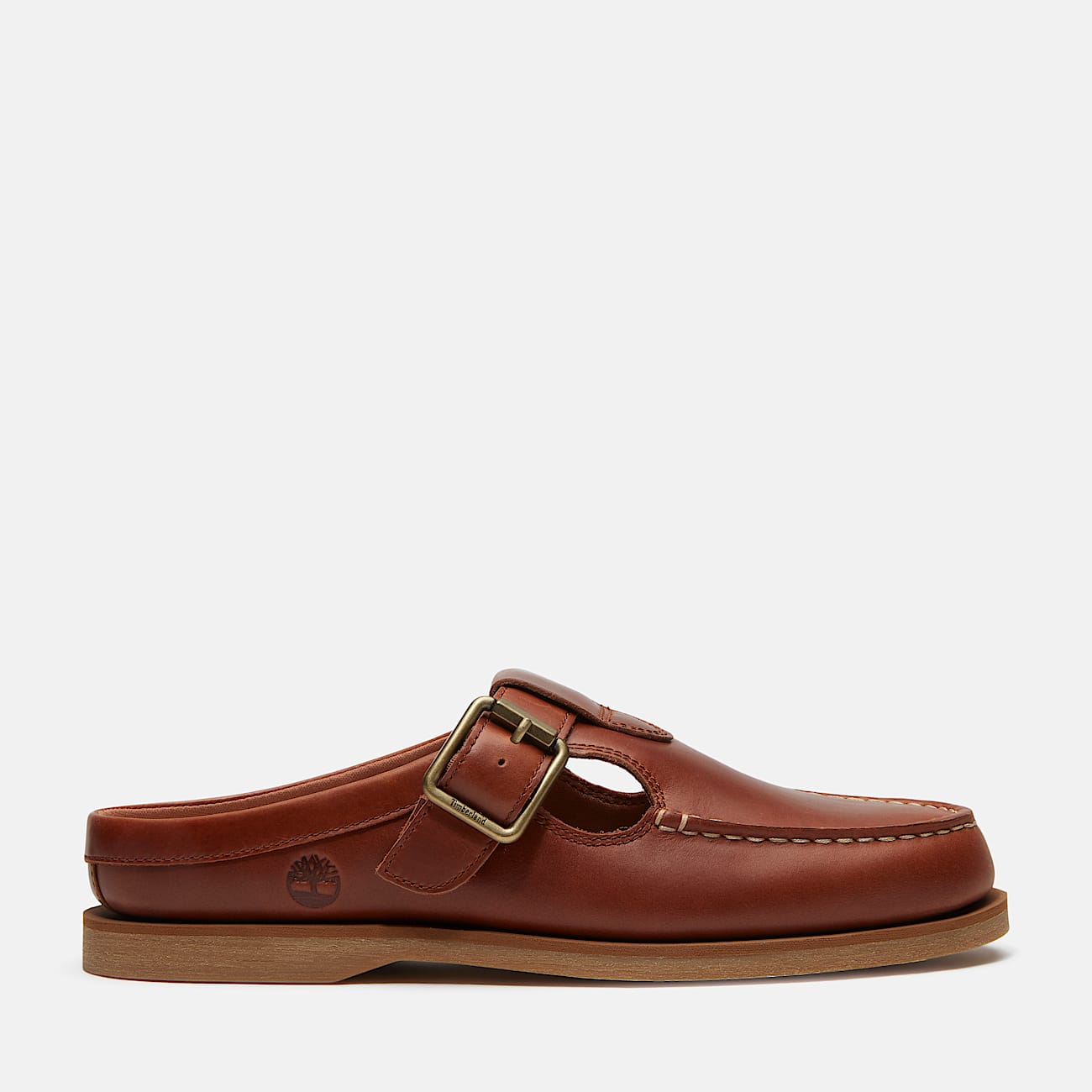 Womens Timberland Classic Boat Mule TBL Rust FullGrain HERO