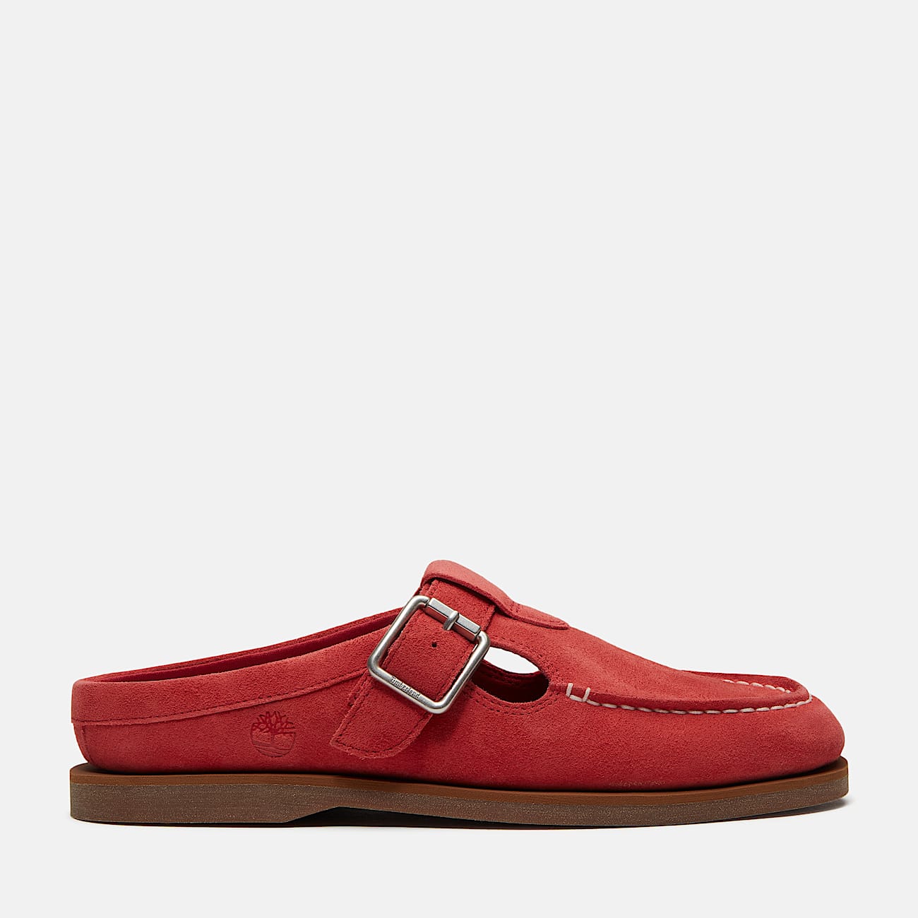 Womens Timberland Classic Boat Mule TBL Red Suede HERO