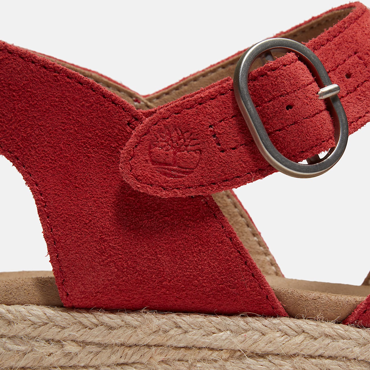 Womens Santorini Sun Backstrap Sandal TBL Red Suede ALT7