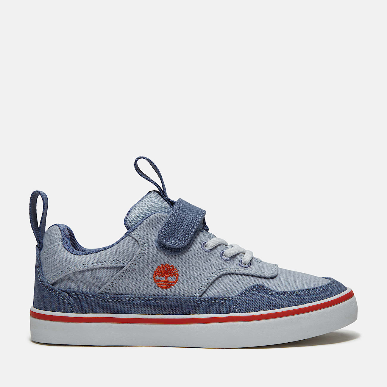 Youth Stone Jump HookandLoop Sneaker TBL Light Blue Canvas HERO
