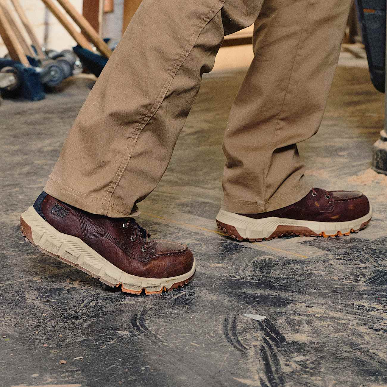 Mens Timberland PRO Tempe Moc Toe 6 Waterproof Alloy Toe Boot TBL Rust ALTA