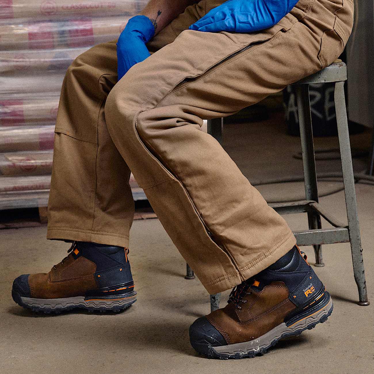 Mens Boondock Ultralight 6 Composite Toe Waterproof Work Boot TBL Medium Brown FullGrain ALTC