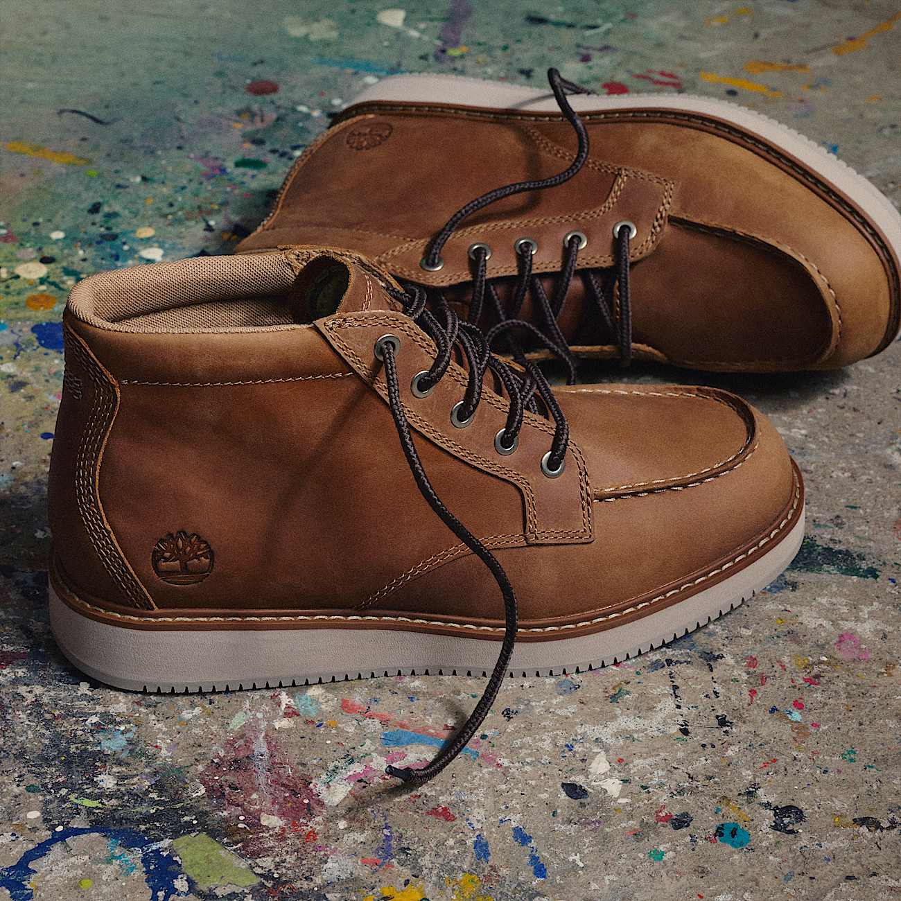 Chukka Timberland Redwood Edge Essential pour hommes TBL Cuir pleine fleur brun ALTA