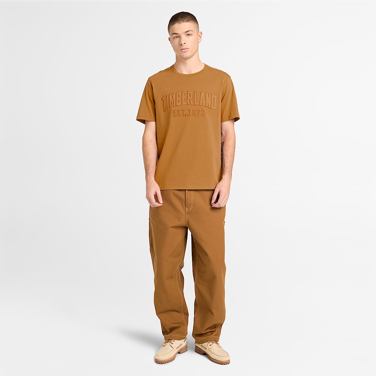 Tshirt dlav  logo brod pour hommes TBL Bl ALT2