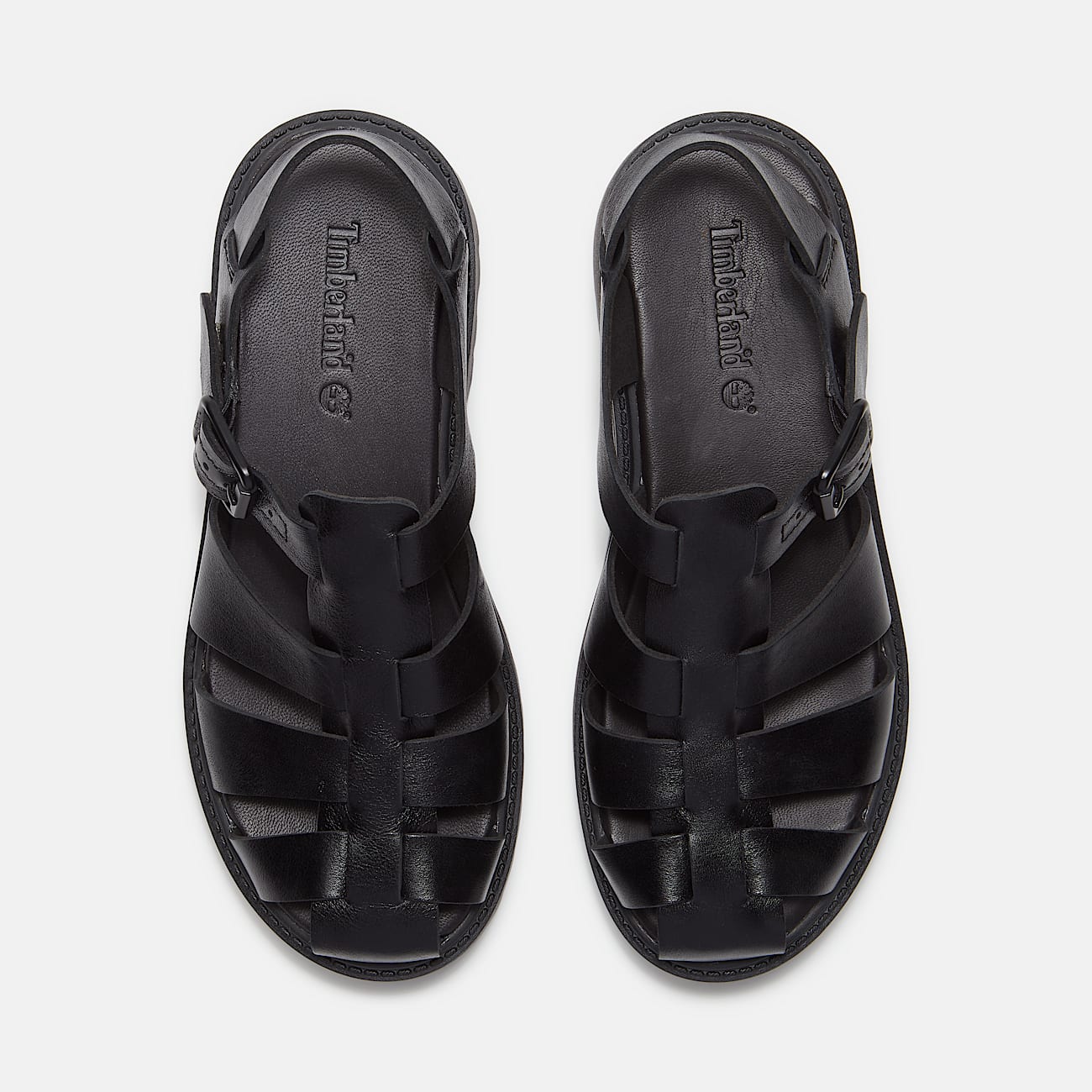 Womens Stone Street Fisherman Platform Sandal TBL Black FullGrain ALT2