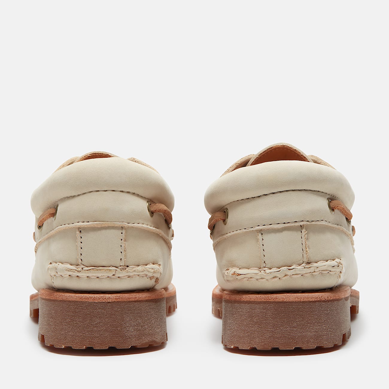 Mens Timberland Lake House 3Eye Lug Boat Shoe TBL Light Beige Nubuck ALT5