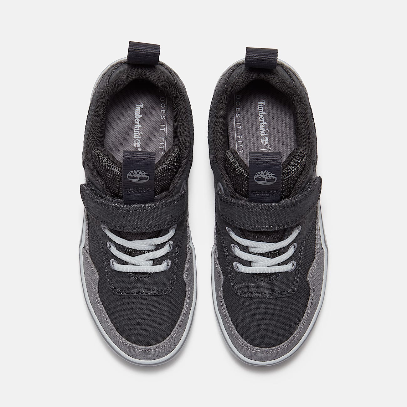 Youth Stone Jump HookandLoop Sneaker TBL Dark Grey Canvas ALT2