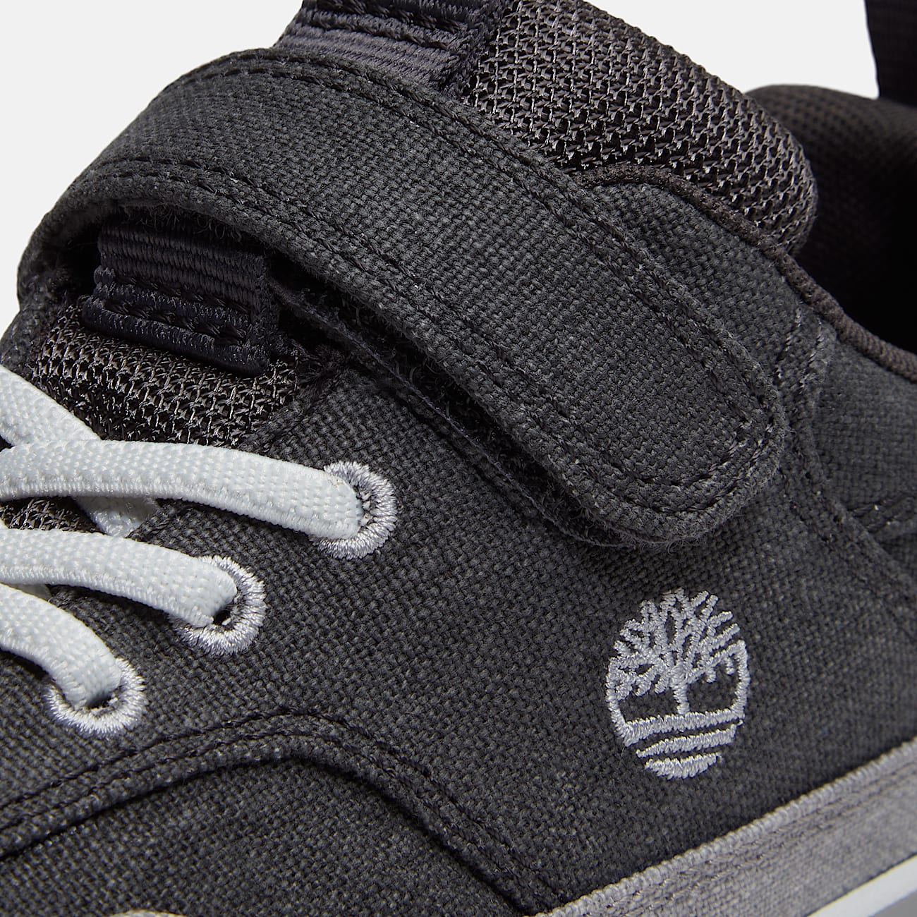 Youth Stone Jump HookandLoop Sneaker TBL Dark Grey Canvas ALT7