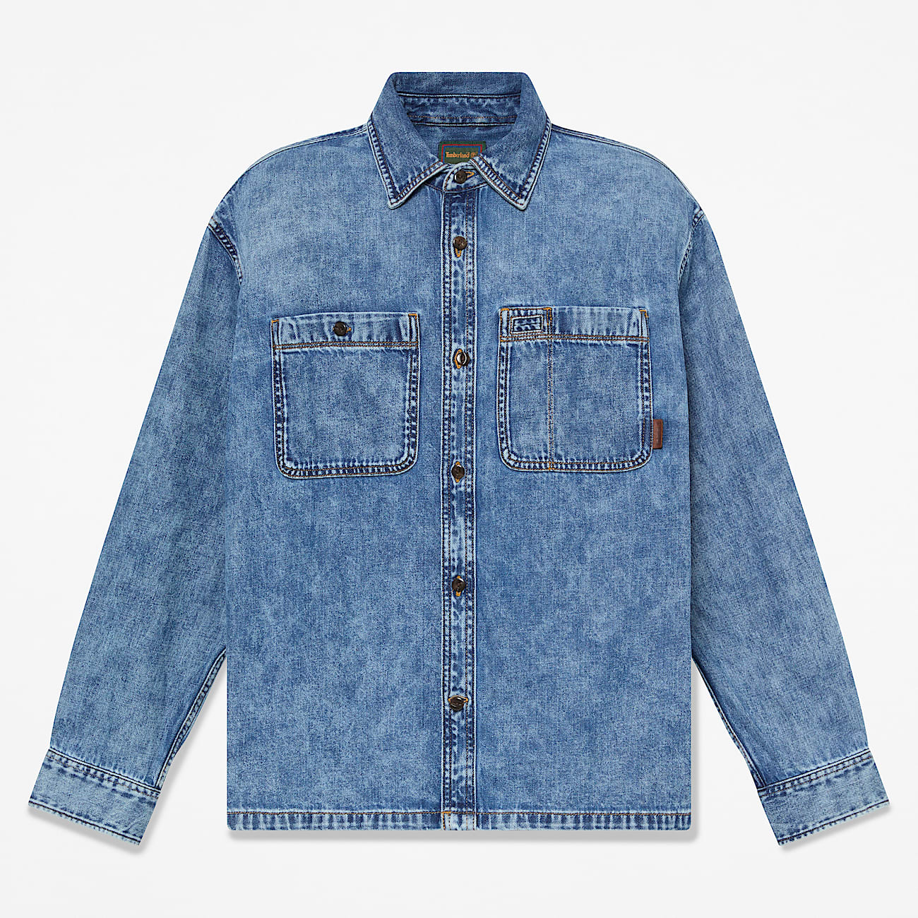 Mens Denim Pocket Shirt TBL Harbor Blue Wash HERO