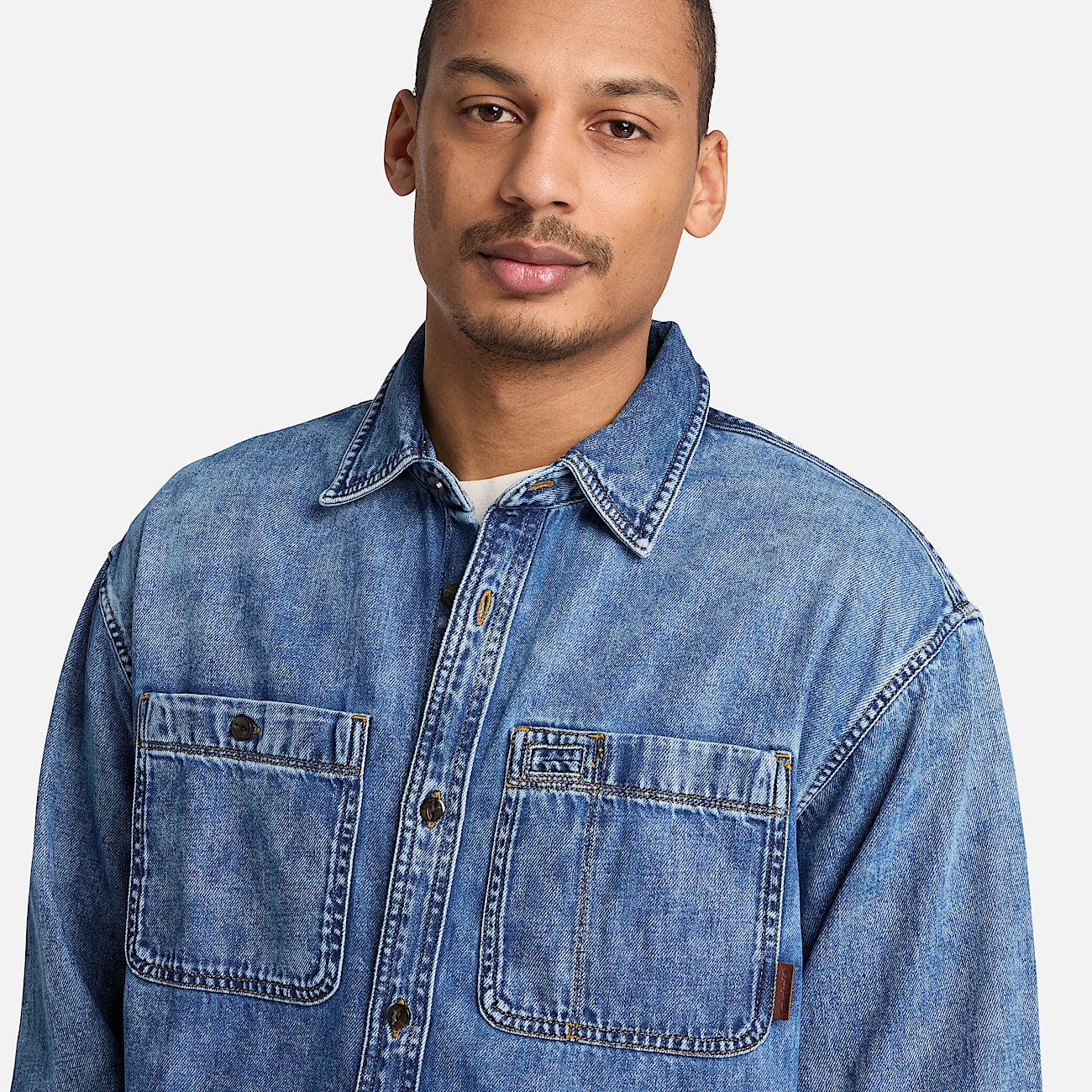 Mens Denim Pocket Shirt TBL Harbor Blue Wash ALT3