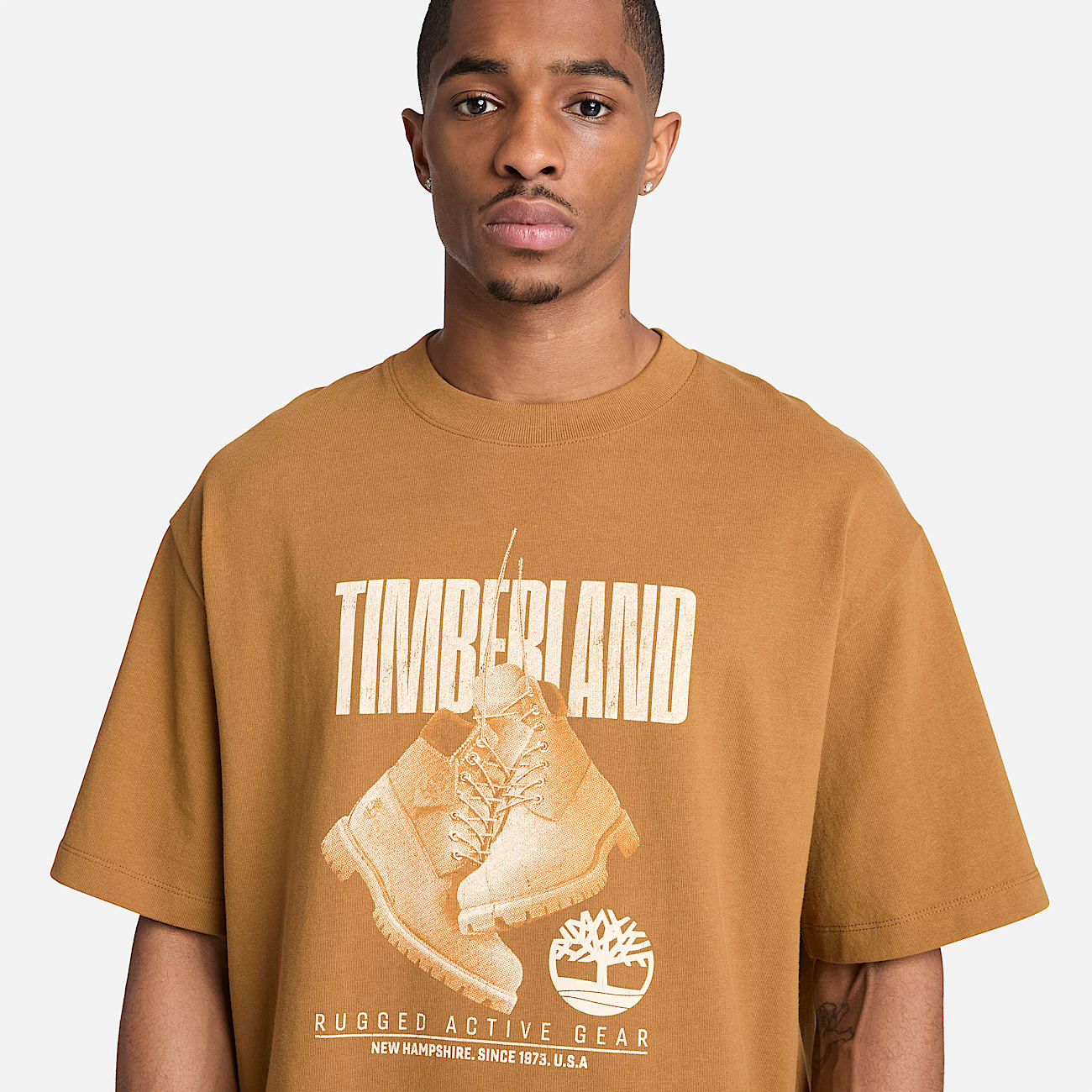 Playera de manga corta Rugged Boot para Hombre TBL Trigo oscuro ALT3