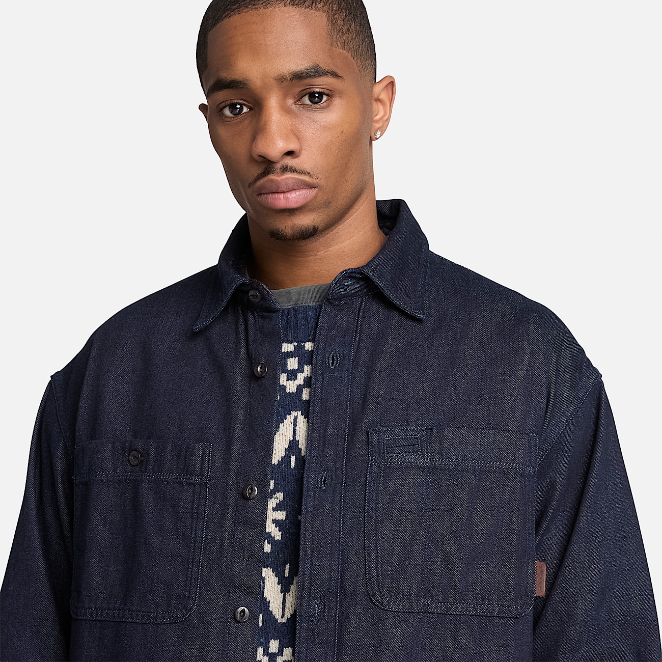 Mens Denim Pocket Shirt TBL Rinse Wash ALT3