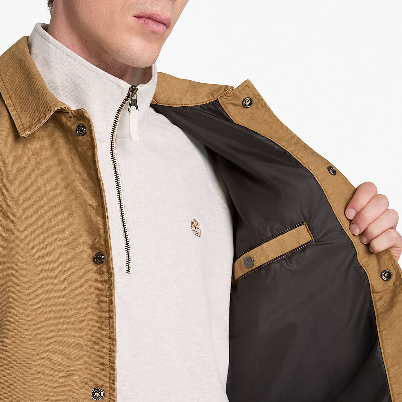 Mens Coach Jacket TBL Medium Brown ALT3
