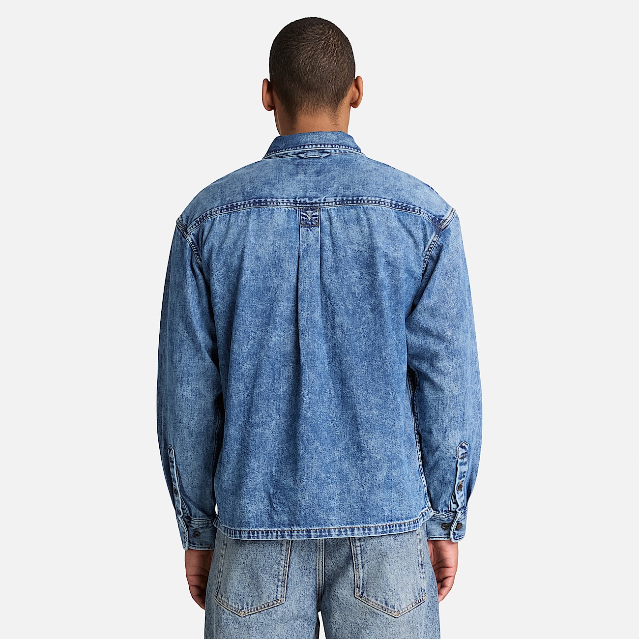 Mens Denim Pocket Shirt TBL Harbor Blue Wash ALT8