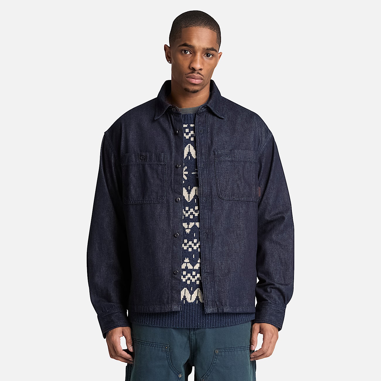 Mens Denim Pocket Shirt TBL Rinse Wash ALT1
