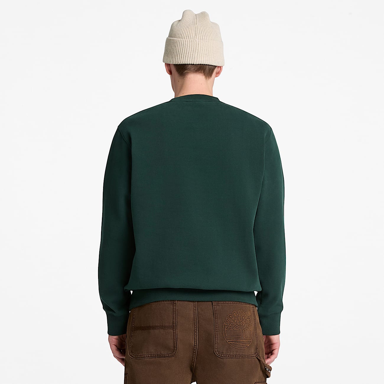 Mens Patchwork Crew Sweatshirt TBL Dark Teal ALT8