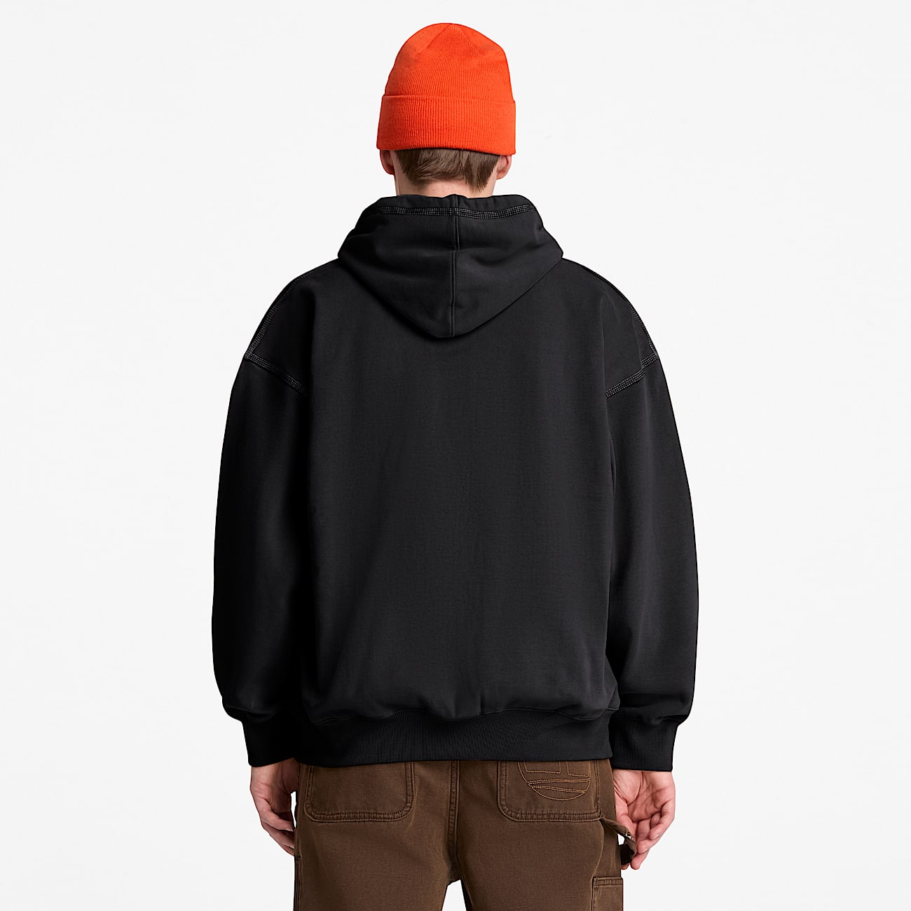Mens Iconic FullZip Hoodie TBL Black ALT8