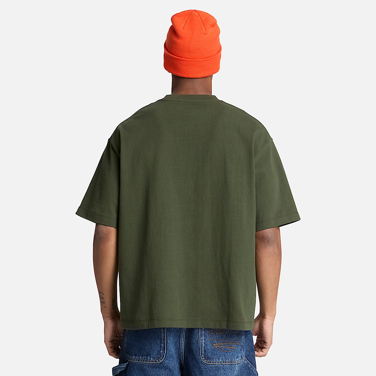 Mens Rugged Boot ShortSleeve TShirt TBL Dark Green ALT8