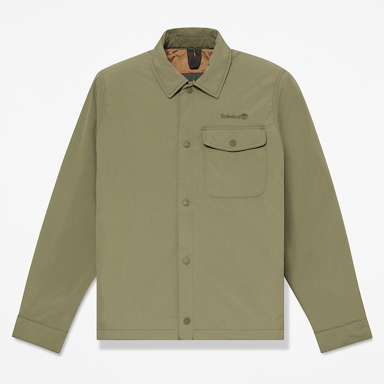 Mens Water Repellent Insulated Shacket TBL Deep Lichen Green HERO